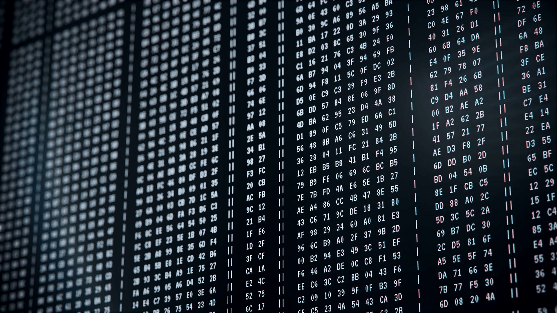 Hacking code strings running on black screen, programming