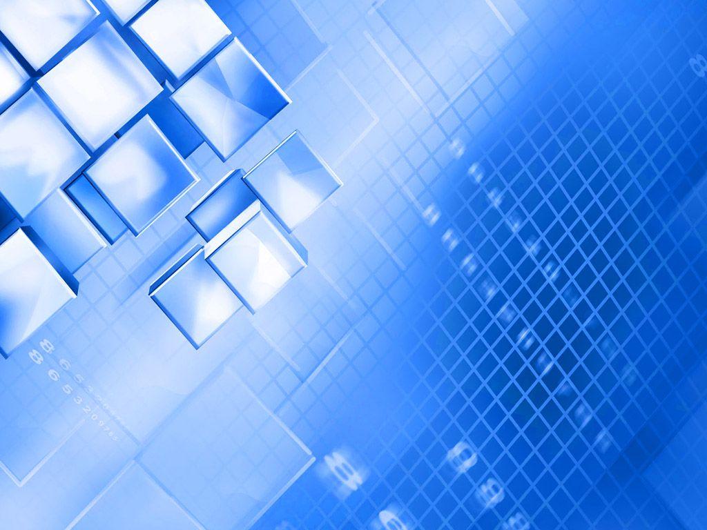 Abstract Blue Squares Free PPT Background for your PowerPoint
