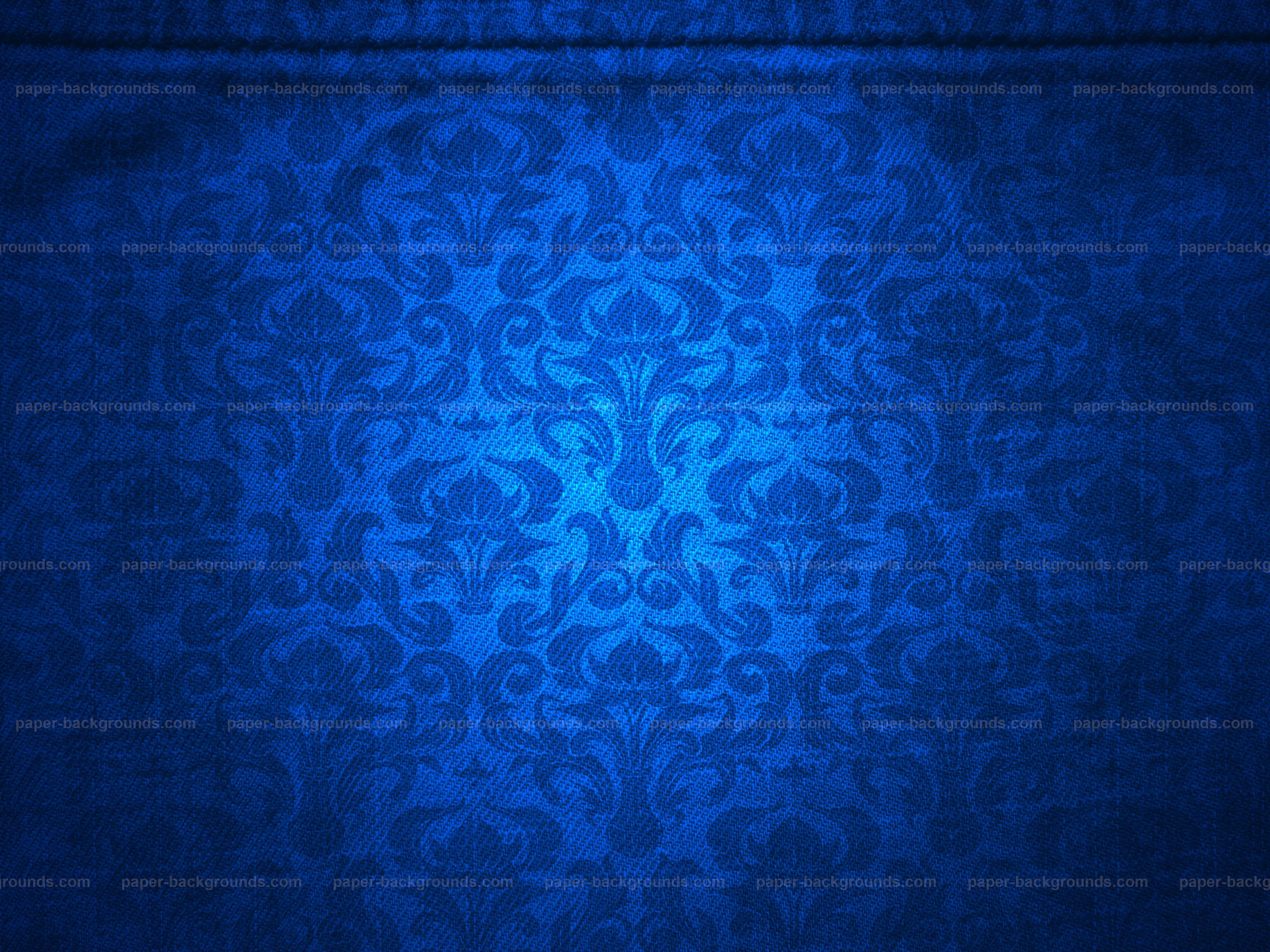 Paper Background. Blue Canvas with Damask Pattern Background