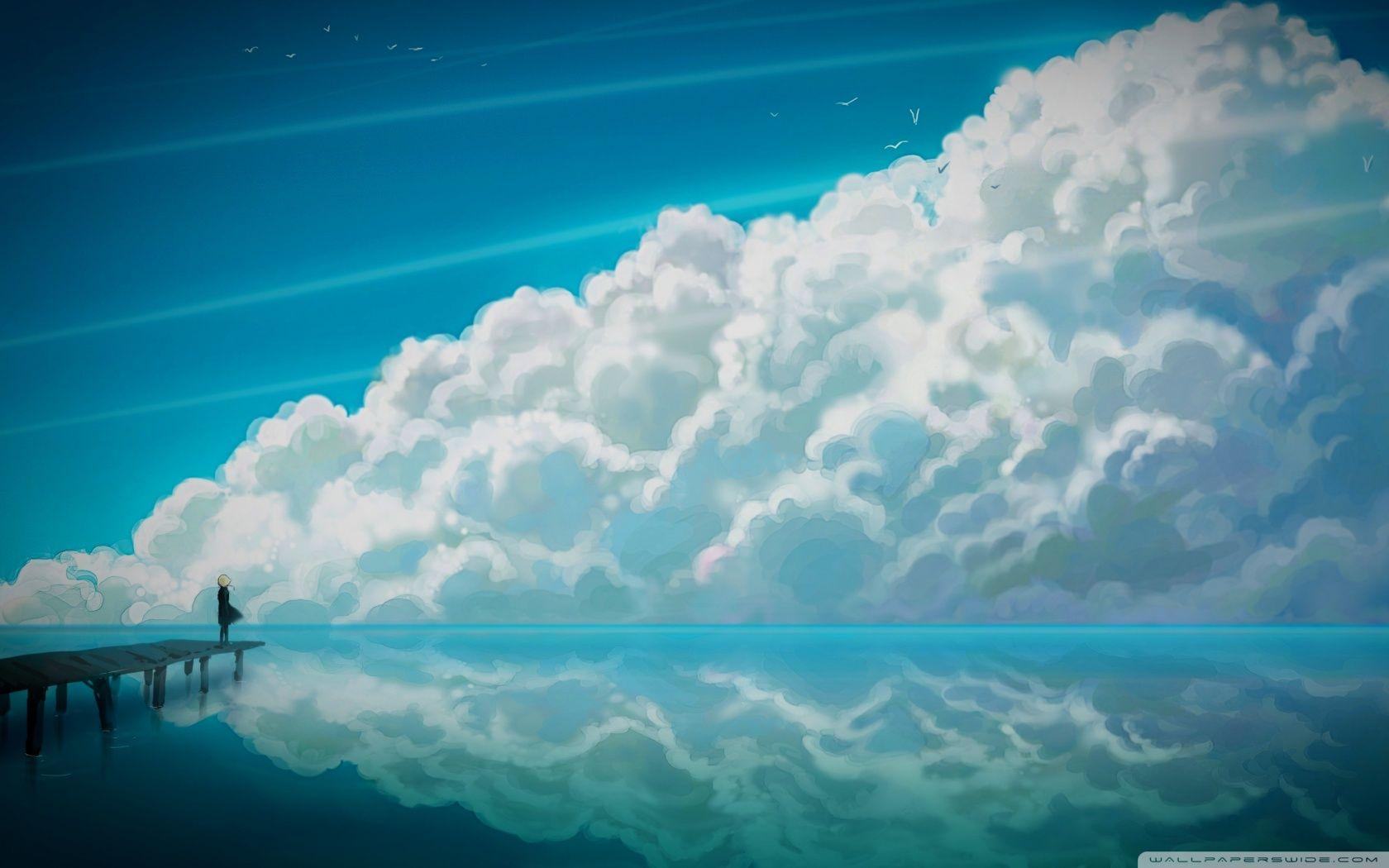 Sky Anime ❤ 4K HD Desktop Wallpaper for • Wide & Ultra Widescreen