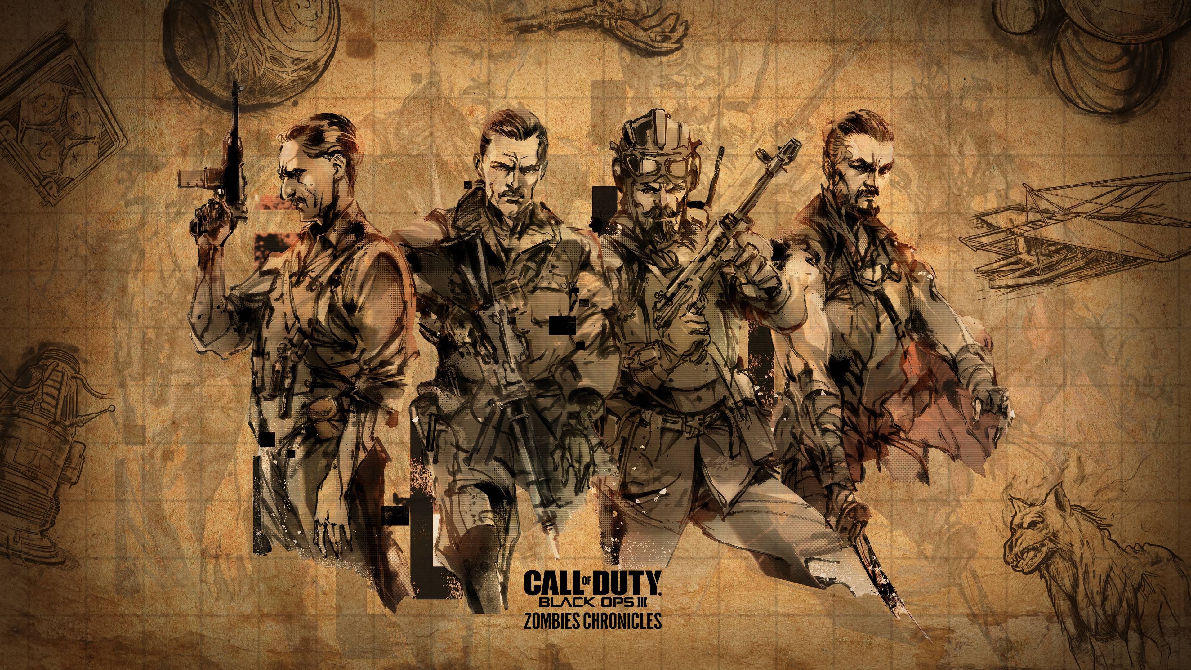 call of duty ww2 zombies characters