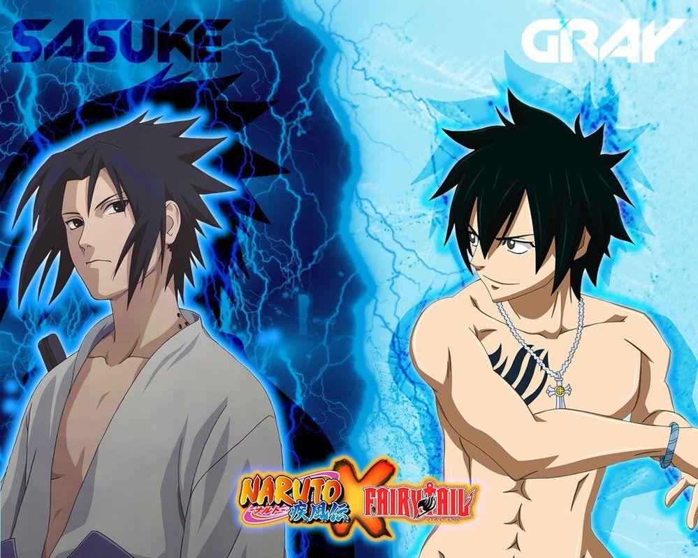 Wallpaper Tail, Sasuke and Gray