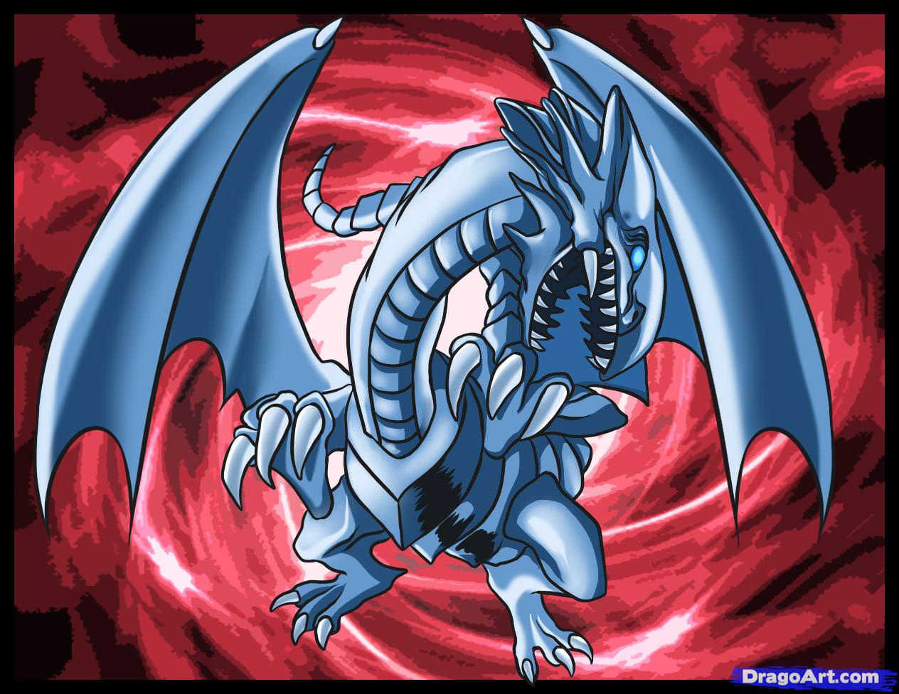 Learn How to Draw Blue Eyes White Dragon, Cartoons, Cartoons, Draw