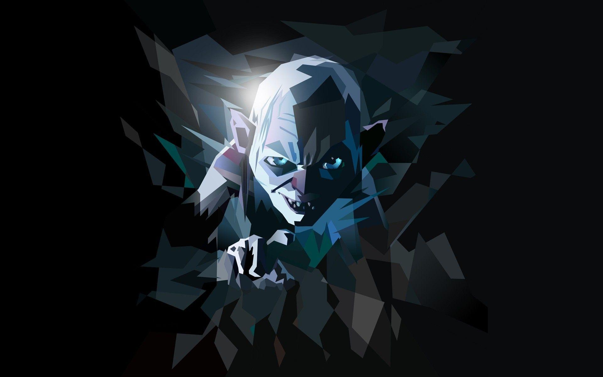 Gollum, Low Poly, The Lord Of The Rings, Digital Art Wallpaper HD