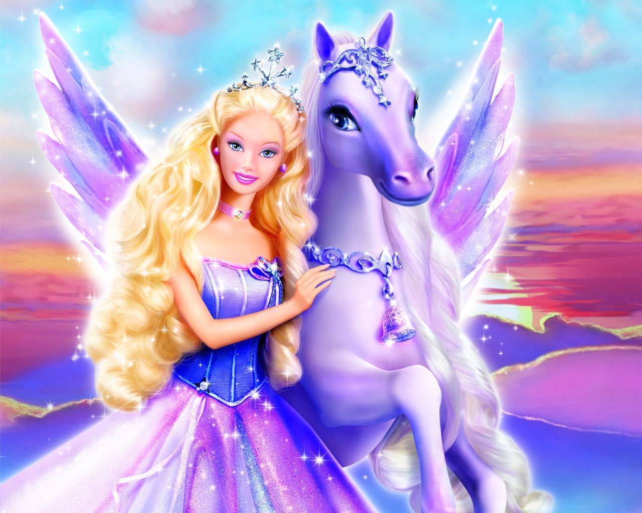 Pegasus and Barbie Princess Wallpaper. Princess Wallpaper Background