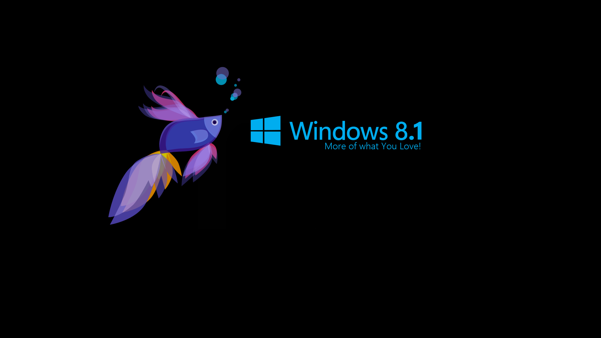 Free Download Windows 8.1 3D Black Wallpaper HD Desktop WIdescreen