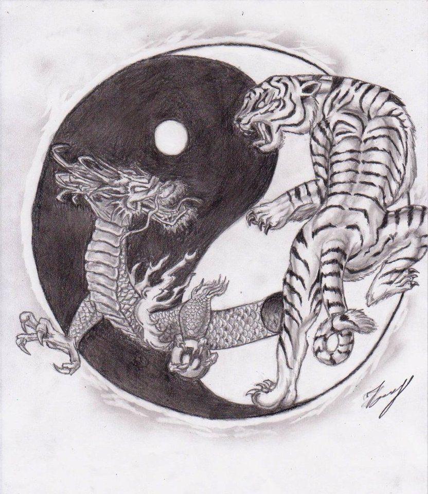 Dragon And Tiger Yin Yang