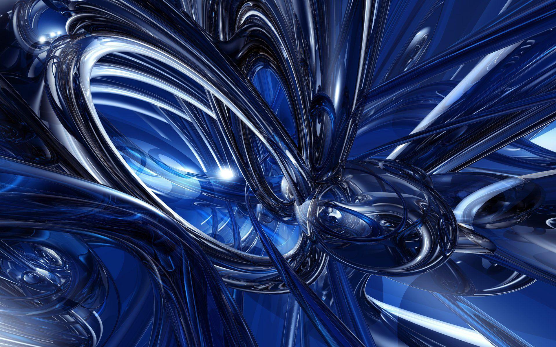 Abstract Blue Wallpapers Desktop Wallpaper - vrogue.co