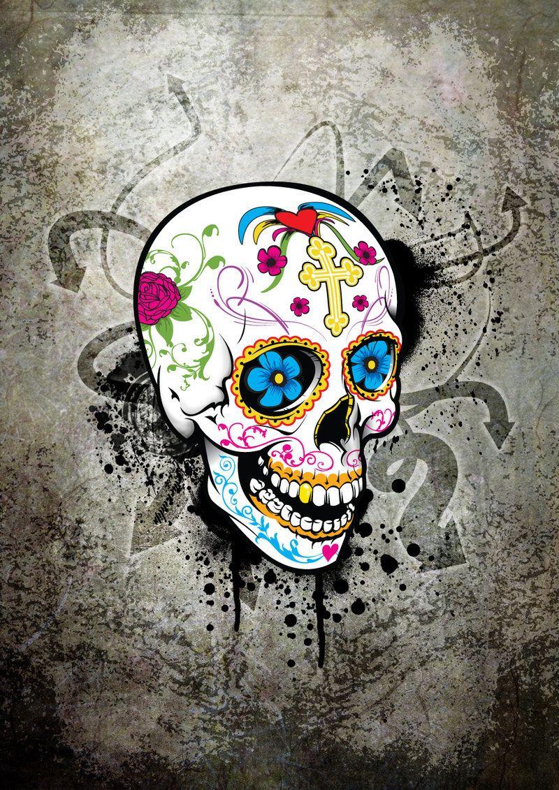 Mexican Sugar Skull Wallpaper