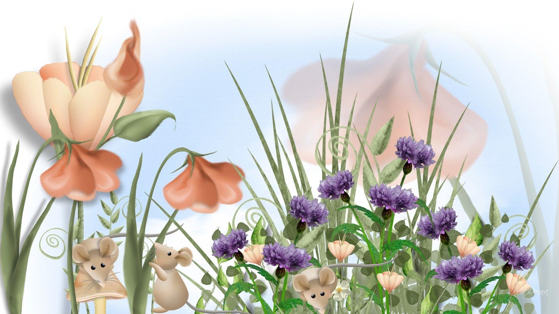 Flowers: Spring Persona Mouse Mice Cute Summer Fairyland Fantasy