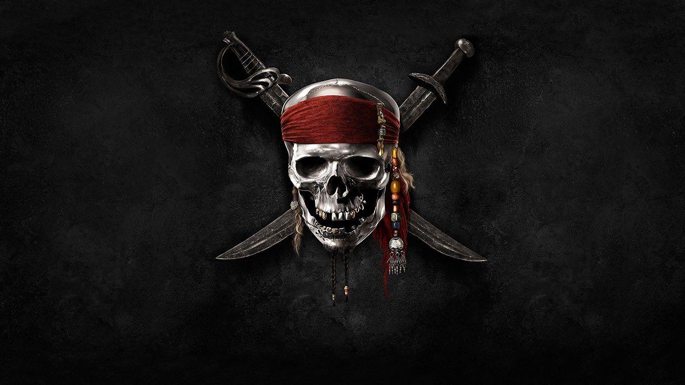 HD Background Pirates Logo Pirates of the Caribbean Skull Knife