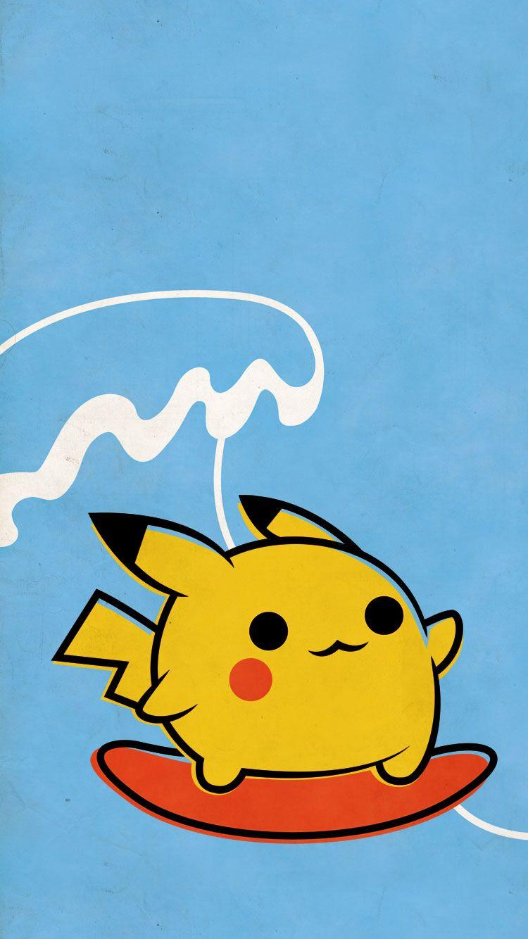 Pikachu Surfing IPhone Wallpaper PIC WSW10611462 Wallpaper