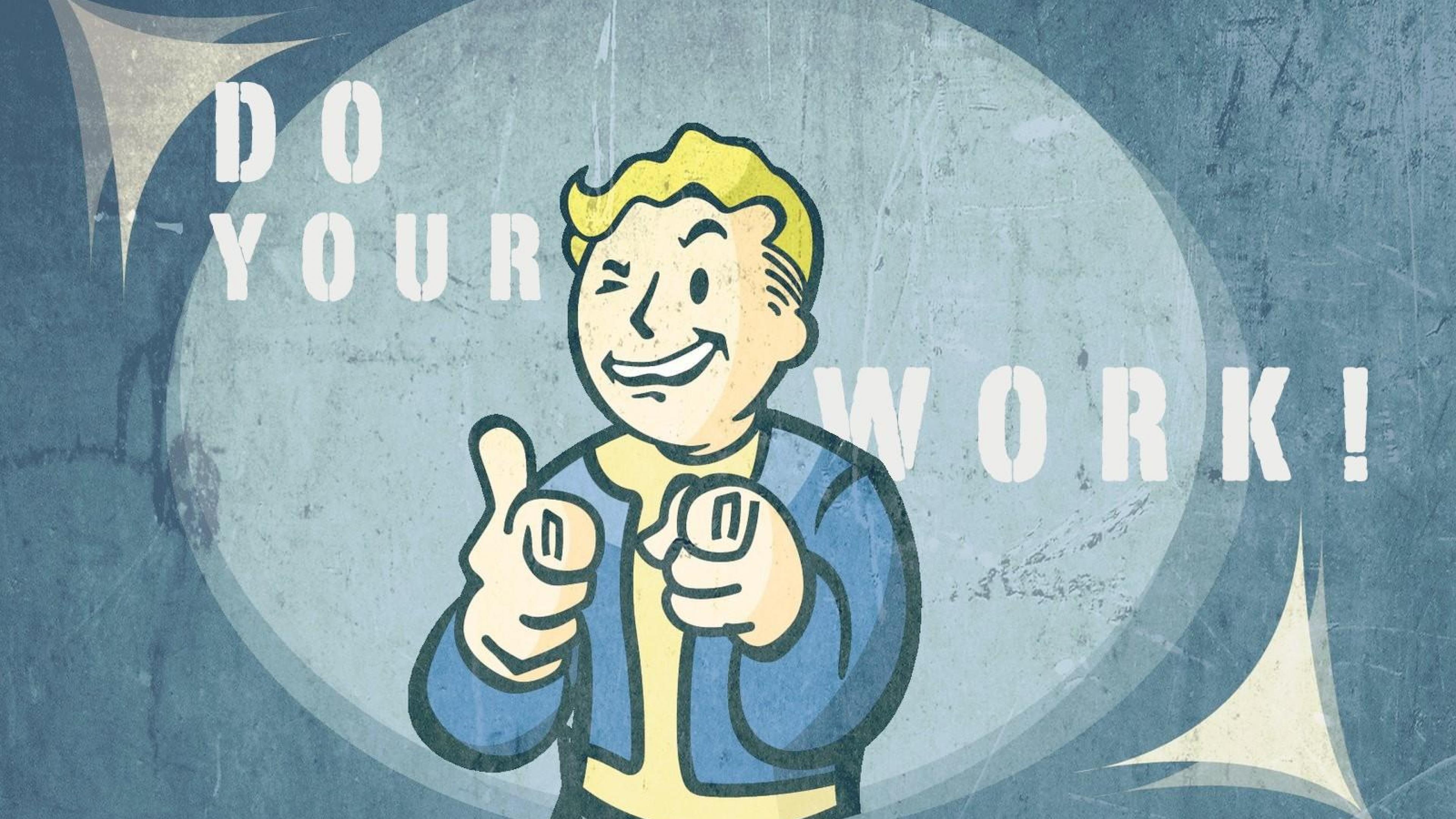 Fallout 4 Vault Boy Background Desktop Wallpaper Box