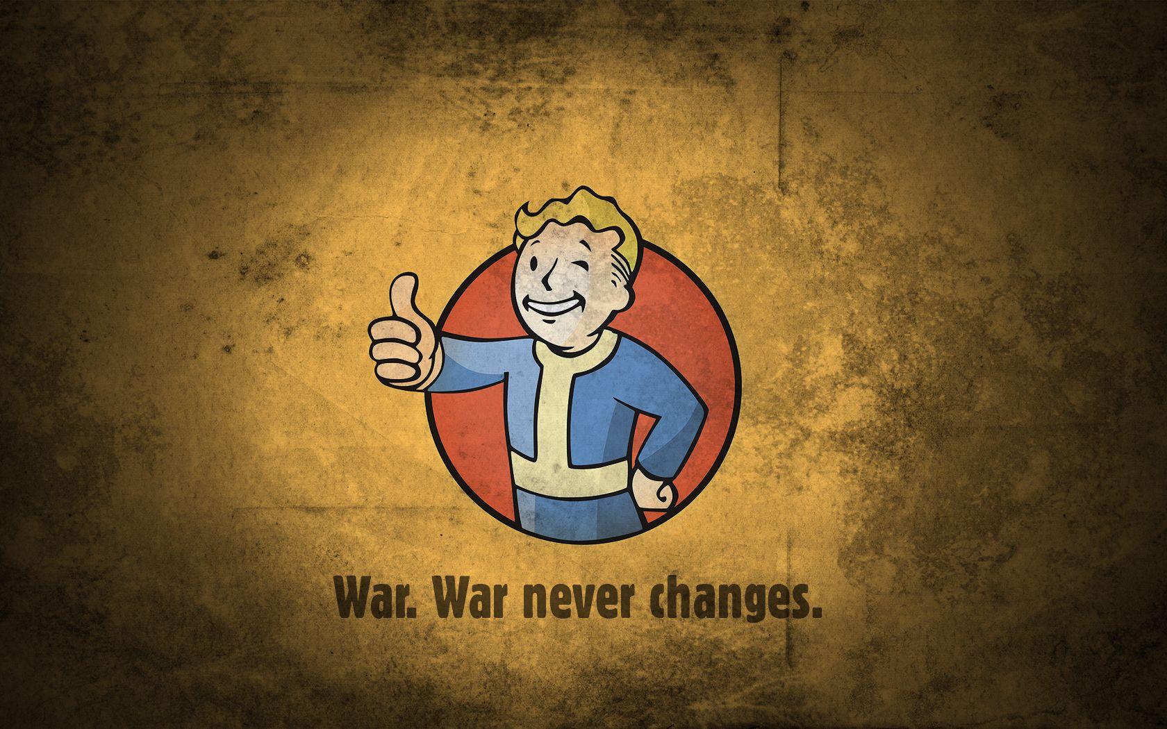 Fallout Vault Boy Never Changes Wallpaper