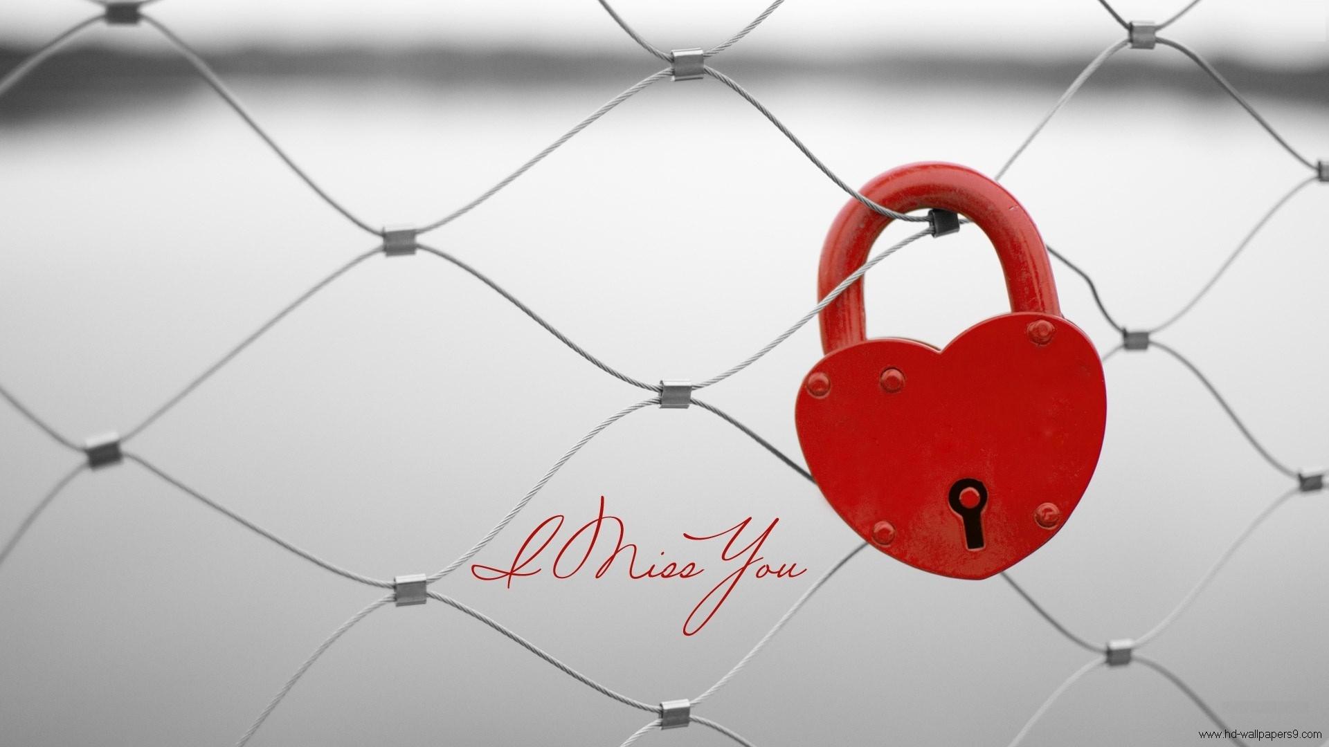 I Miss You Love Quote Wallpaper 1920×1080 Definition