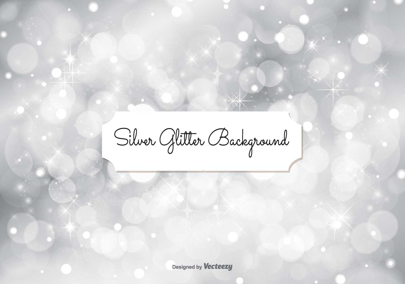 Silver Glitter Background Illustration Free Vector Art
