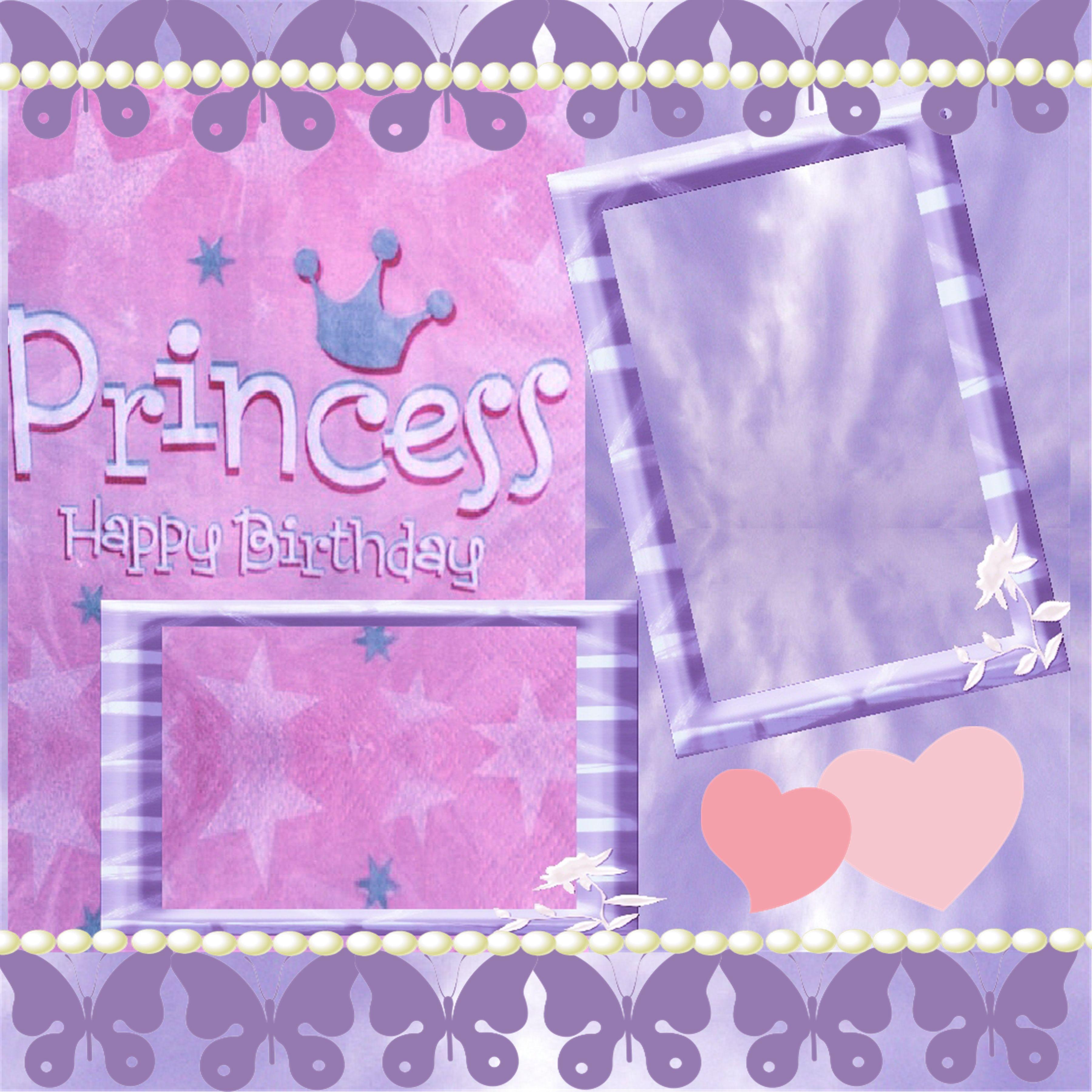 Princess Birthday Background Image