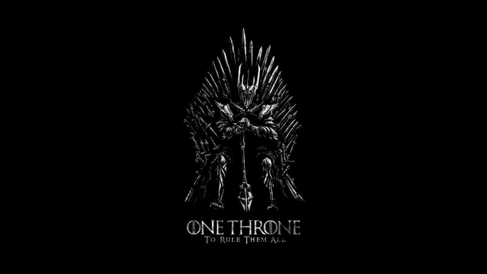 Lord of rings game thrones iron throne wallpaper