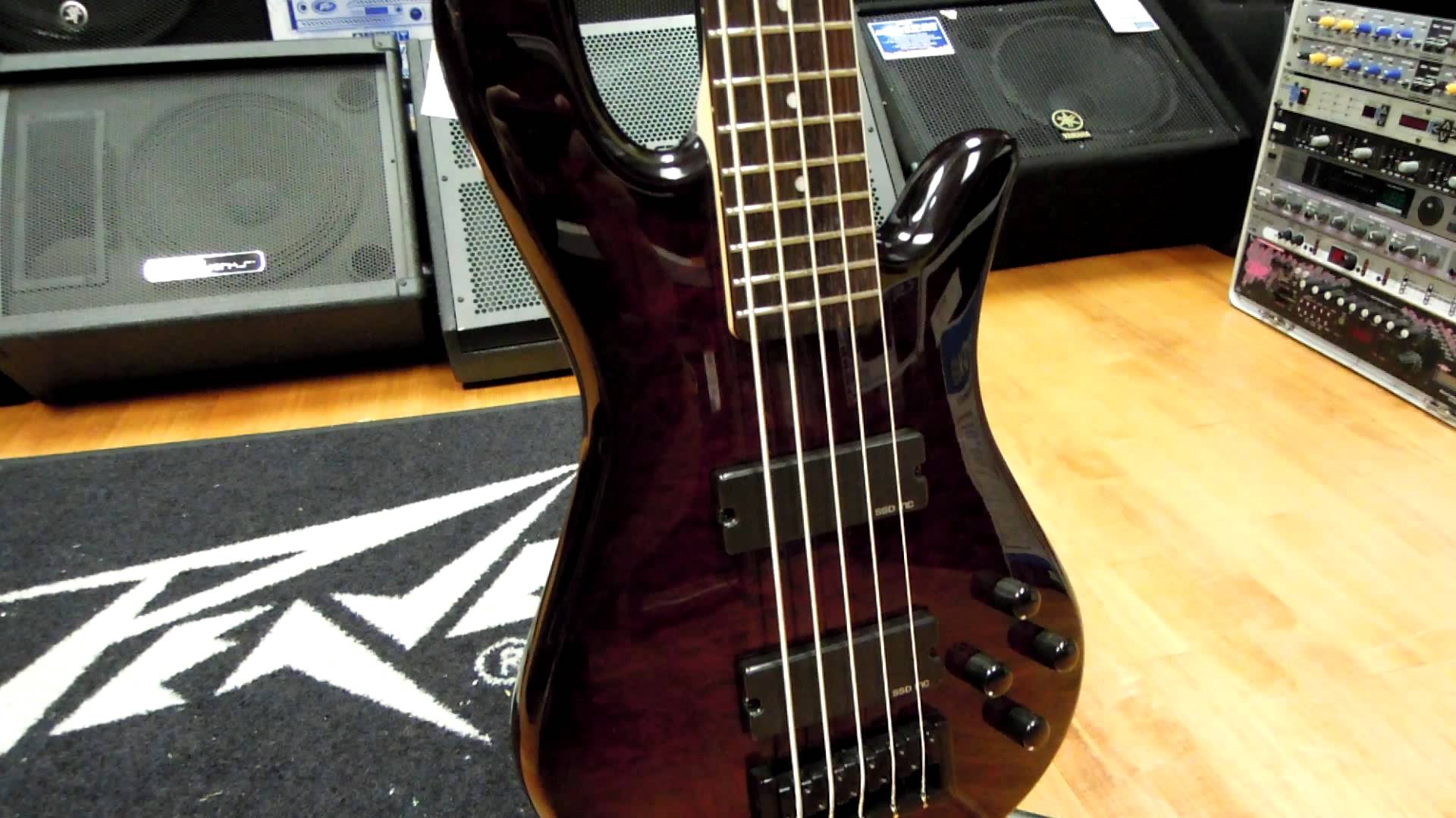 Spector Legend Classic 5 String Electric Bass Guitar Black Cherry