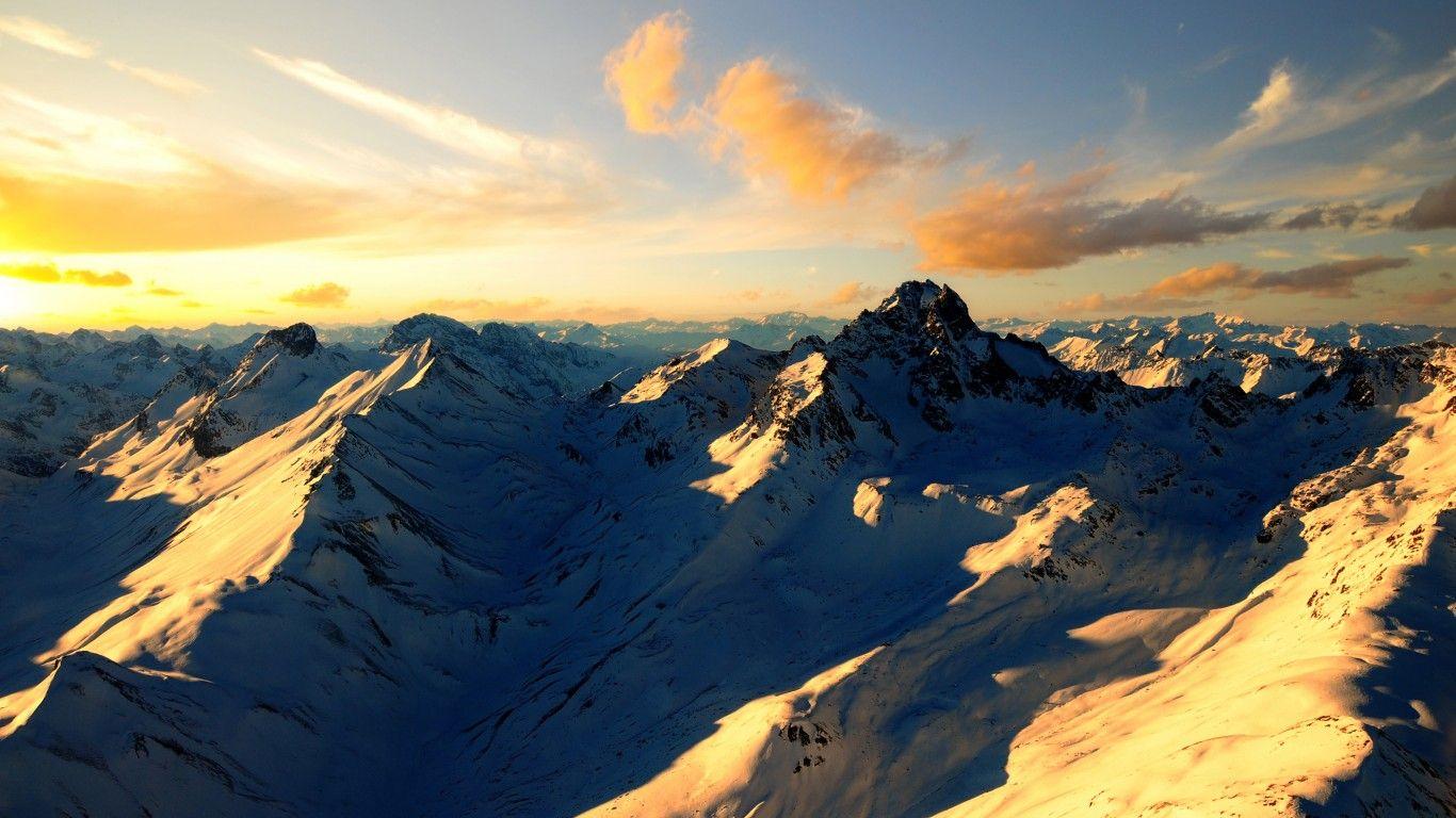 Wallpaper Swiss Alps, Mountains, Snow, France, Switzerland, Nature
