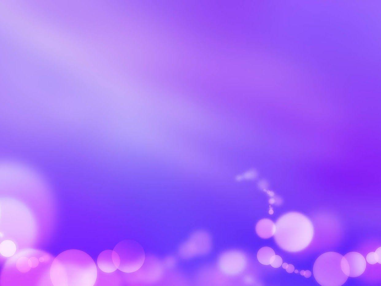 Purple with Blur Light Bubbles Free PPT Background
