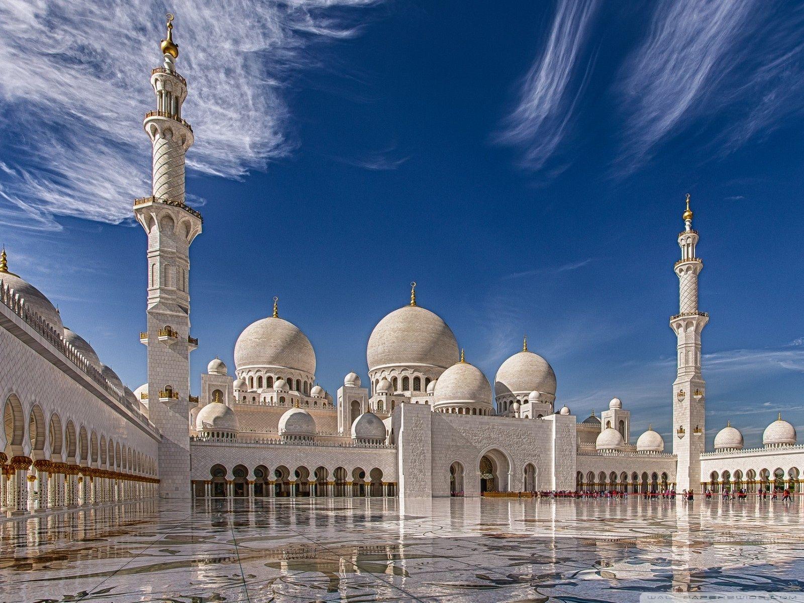 Sheikh Zayed Mosque in Abu Dhabi, United Arab Emirates ❤ 4K HD