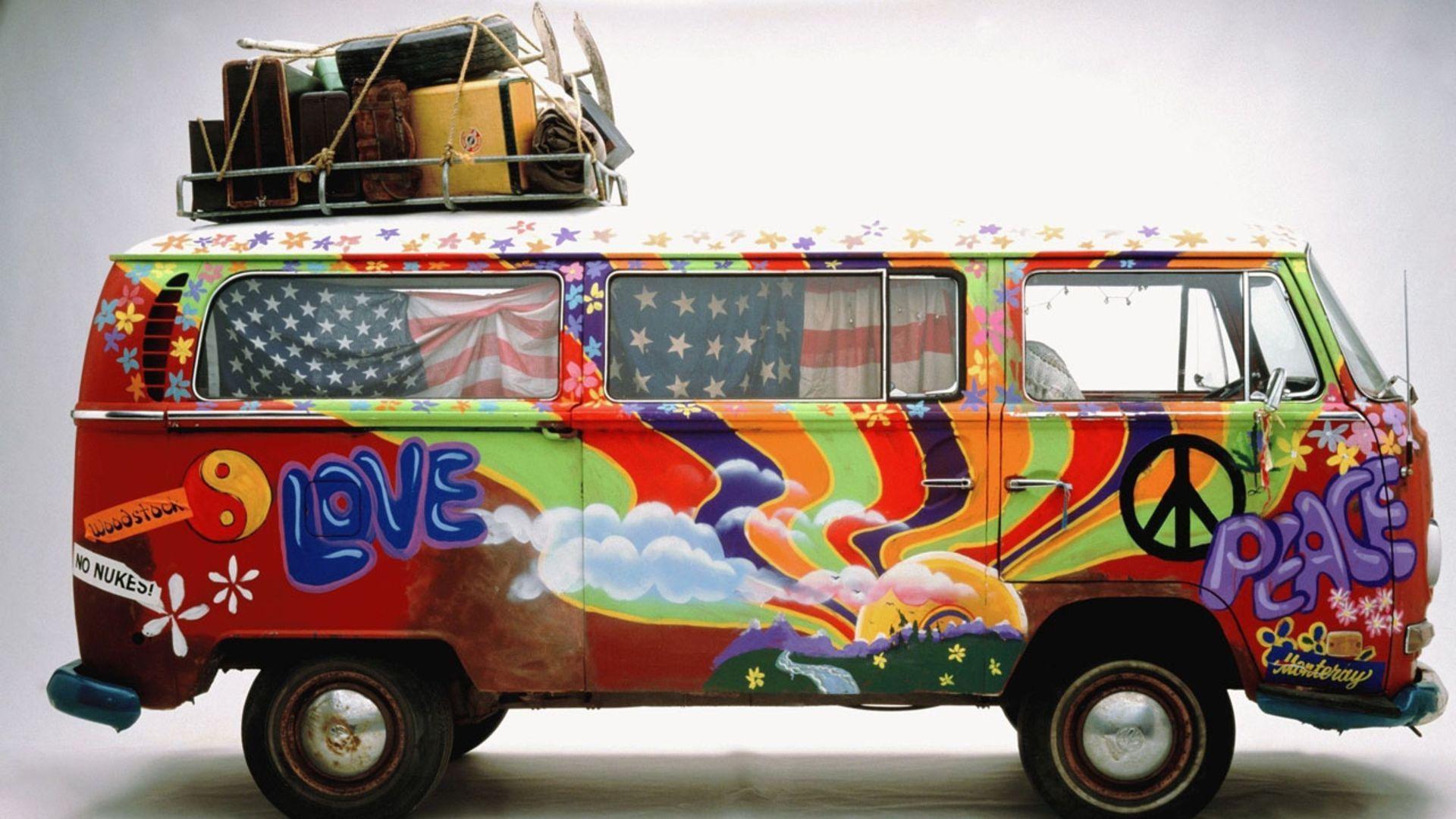 Hippie Van Wallpaper Wallpaper. vw's. Vw, Vw bus