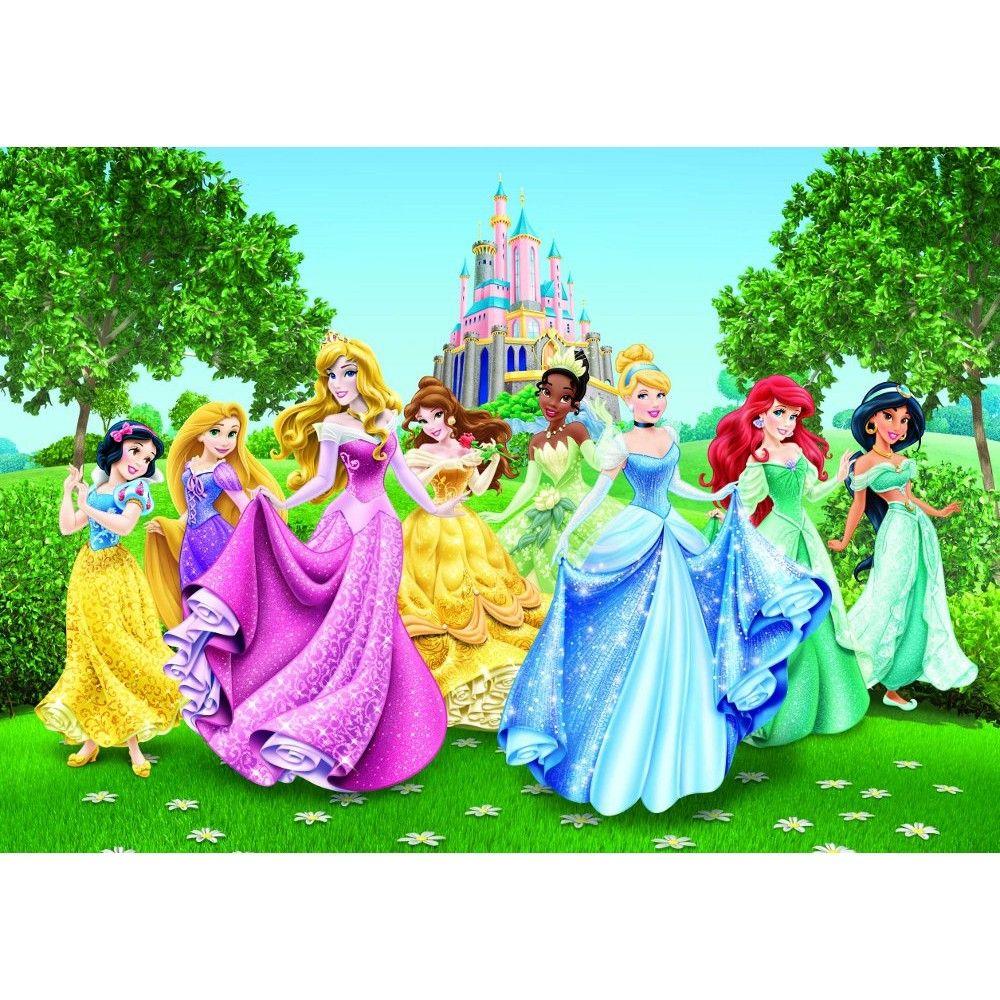 Disney Princesses And Castle Wallpaper. Great KidsBedrooms