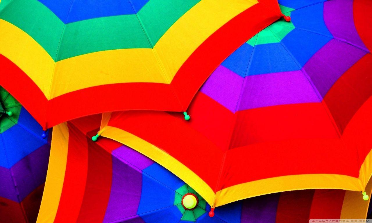 Colourful Umbrella ❤ 4K HD Desktop Wallpaper for 4K Ultra HD TV