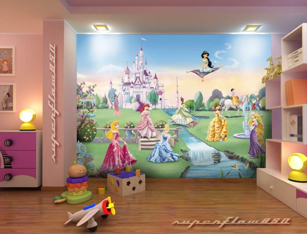 Disney Princess Castle Mural Wallpaper
