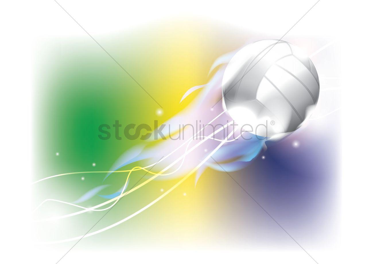 Volleyball theme wallpaper Vector Image