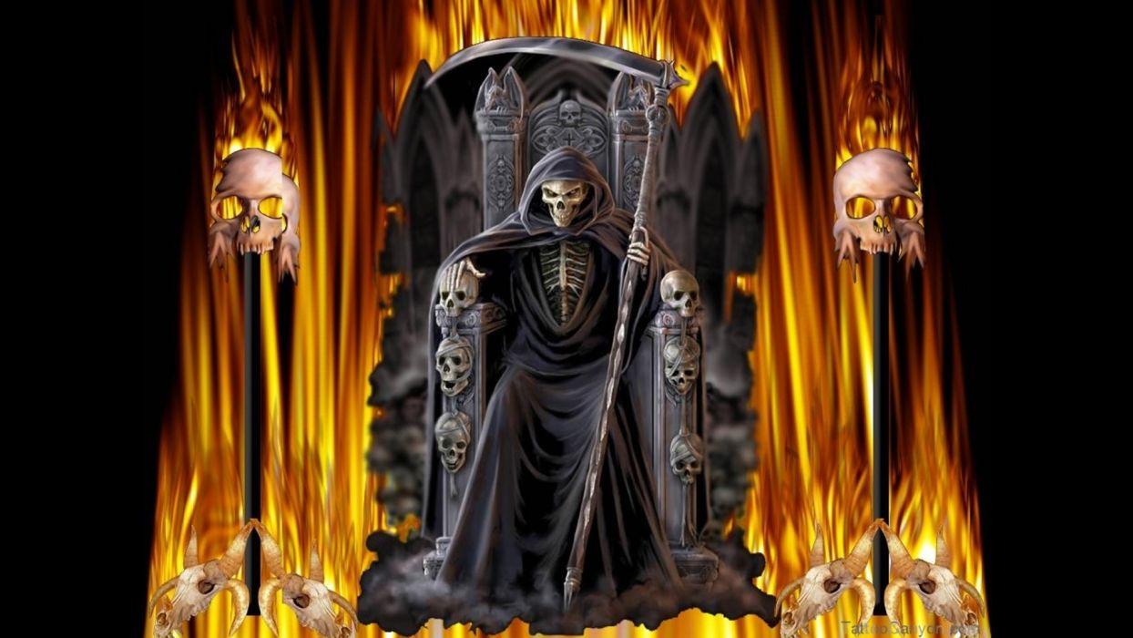 Reaper skull h wallpaperx1080
