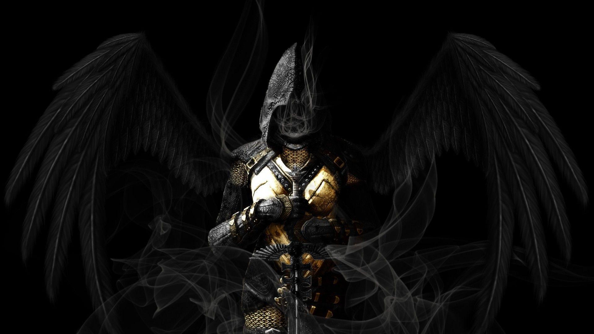 Free Grim Reaper With Wings Wallpaper