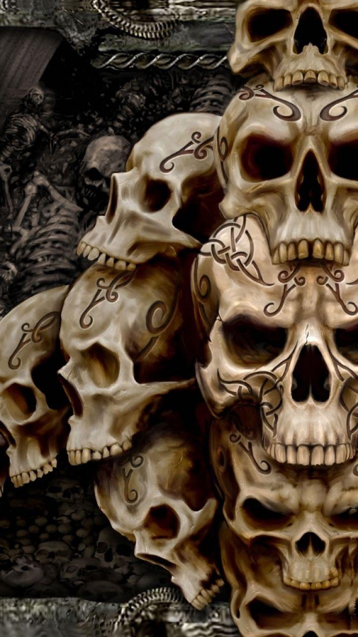 Dark Skull (720x1280) Wallpaper