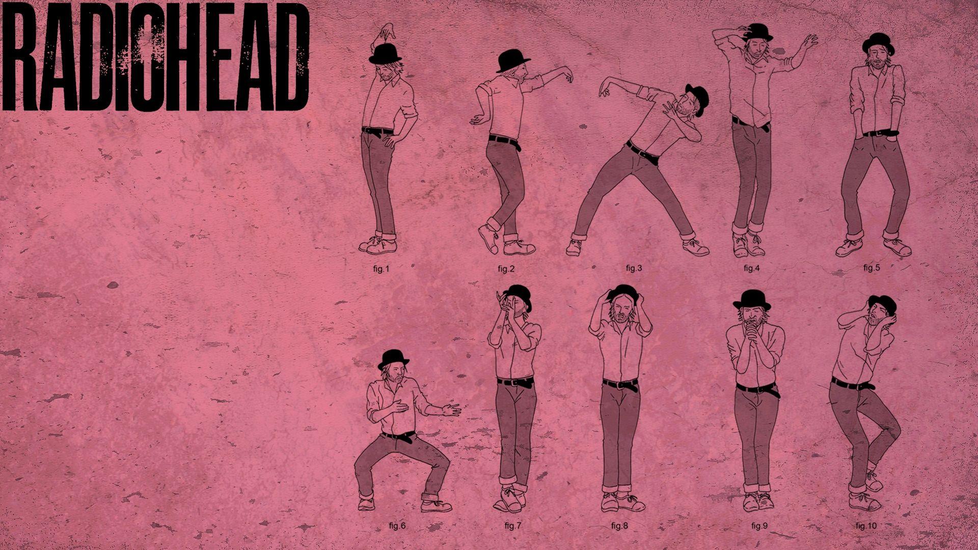 Wallpaper Radiohead, Name, Font, Background, Man HD, Picture, Image