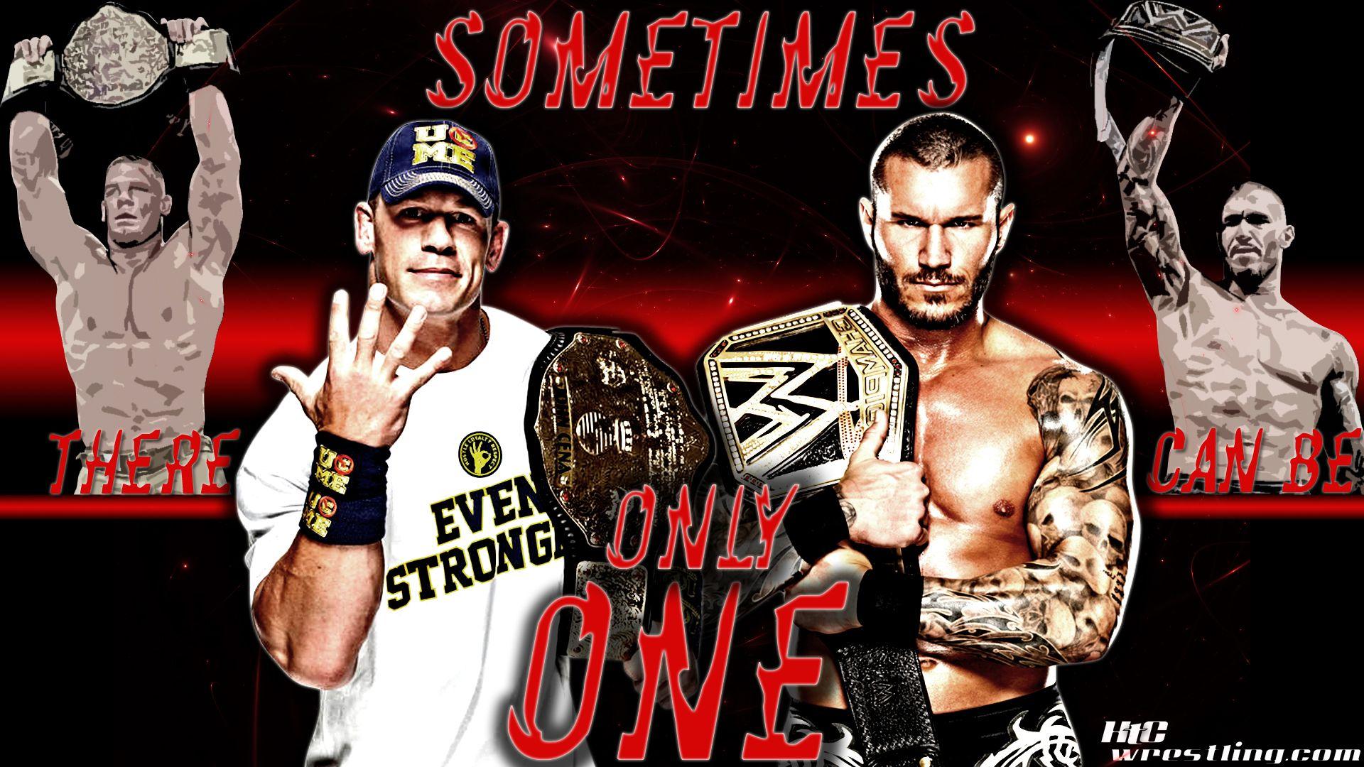 WWE and TNA. Randy orton, John