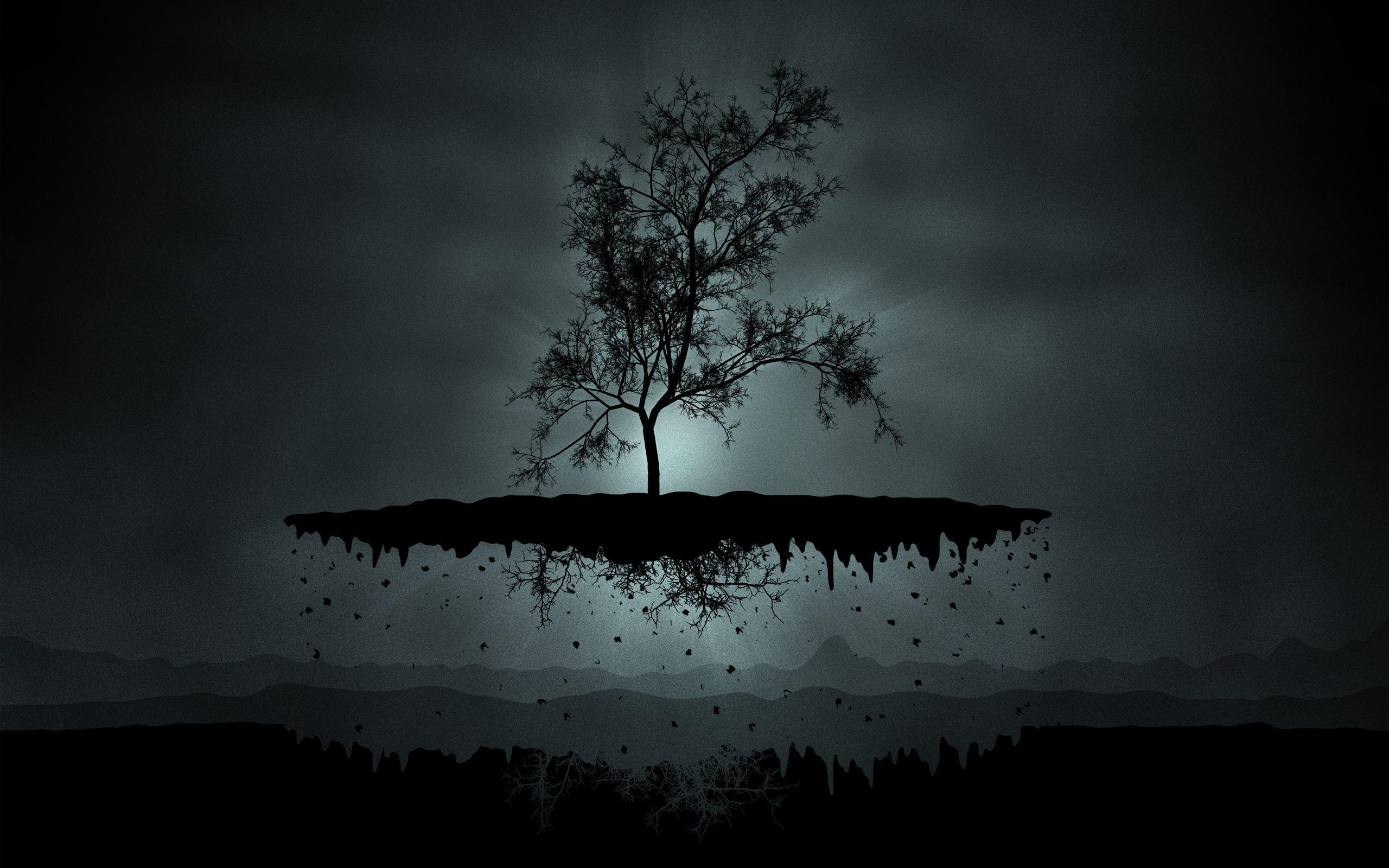 Black tree Cool desktop background