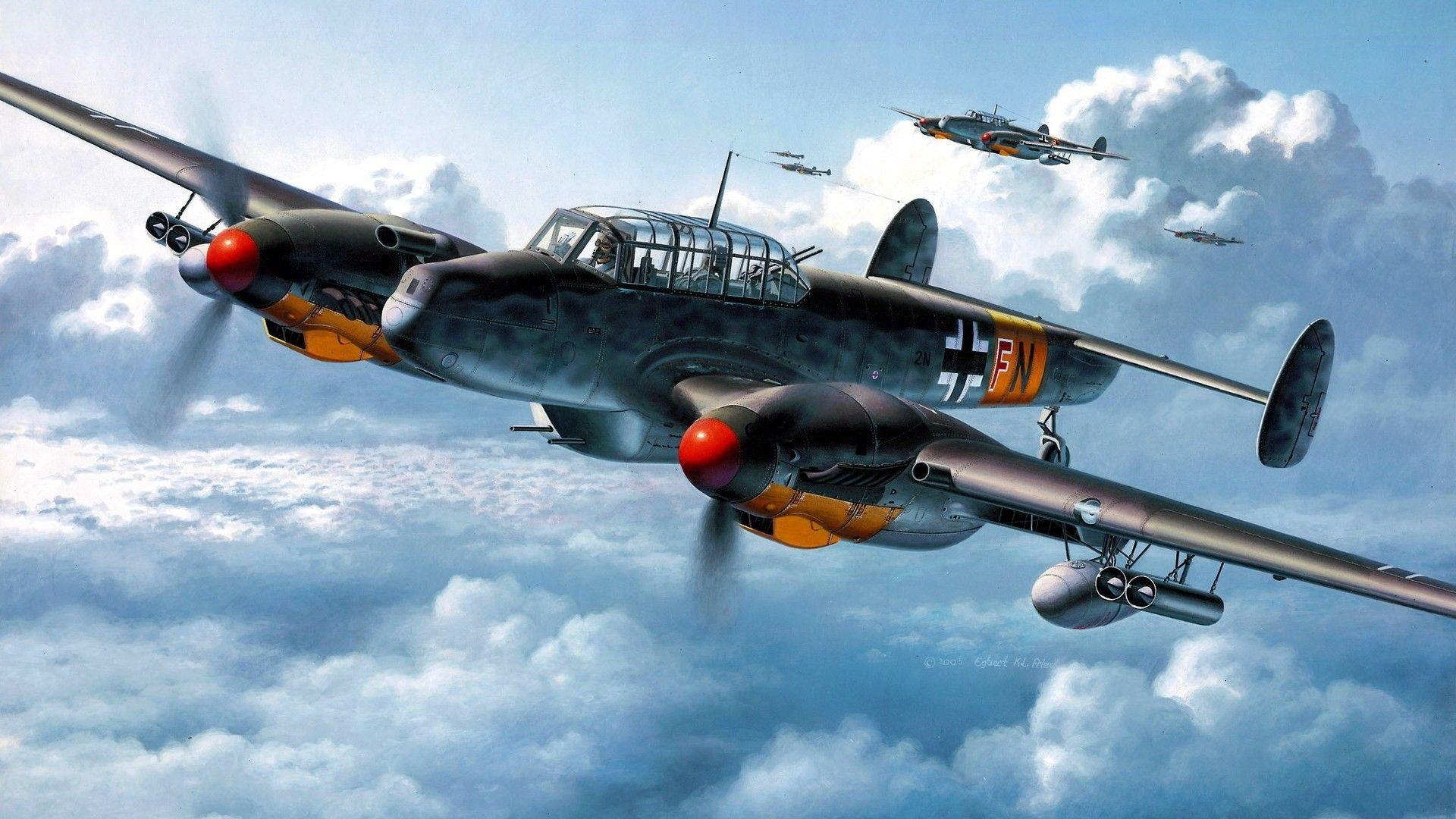 Messerschmitt Bf 110 Full HD Wallpaper
