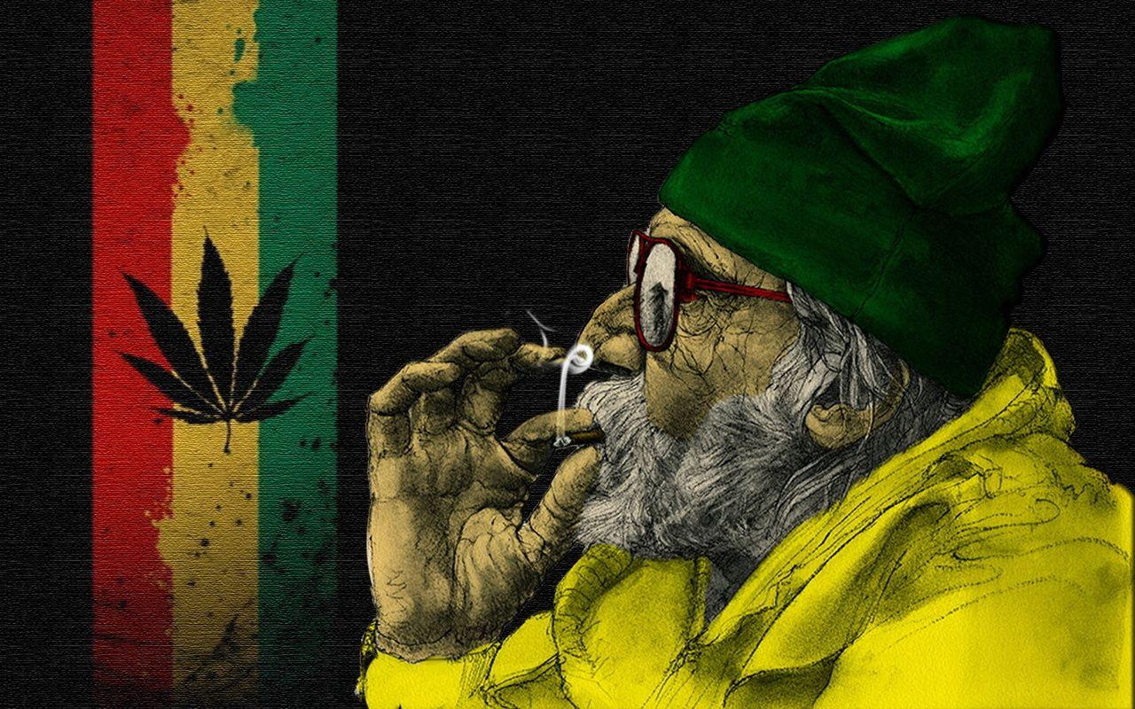 The Flag Of Jamaica, Marijuana, Rasta, Ganja, Dziadok