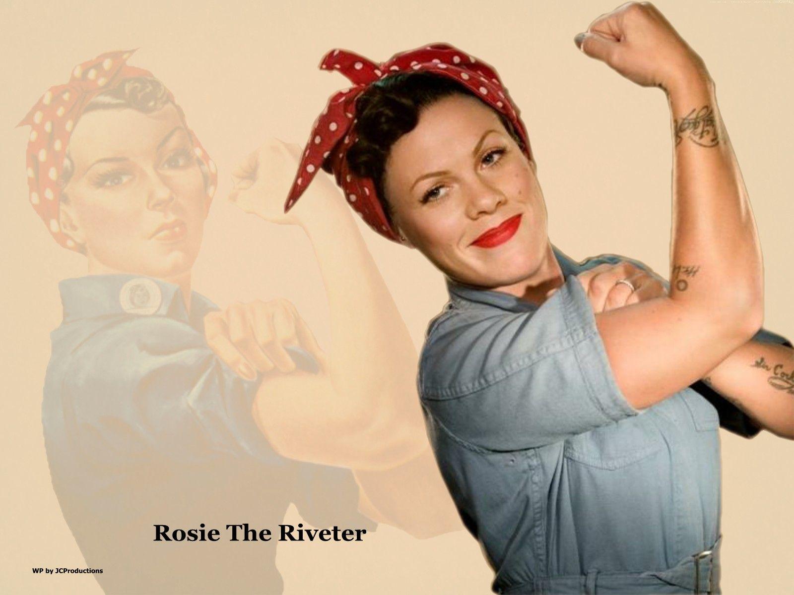 Rosie The Riveter a.k.a. P!nk Wallpaper. Quotes & Motivation
