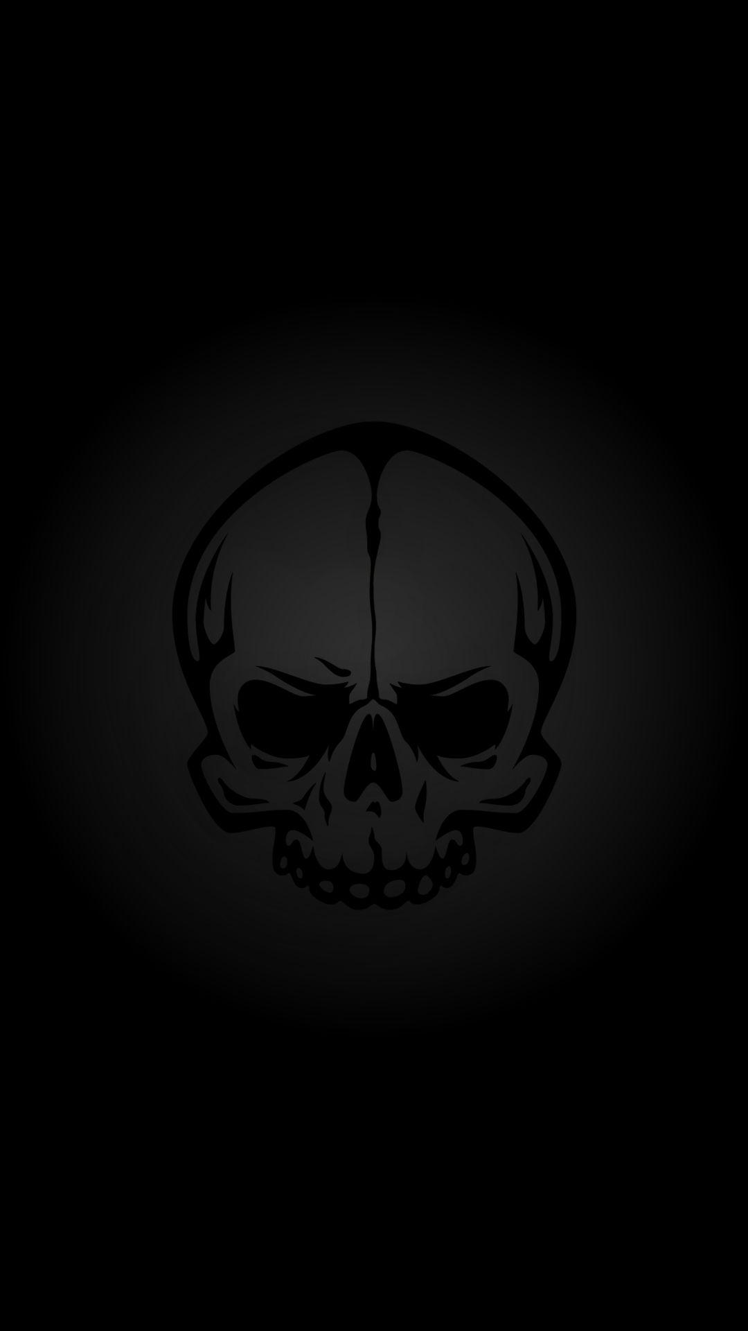 Free HD Black Skull Phone Wallpaper.5547