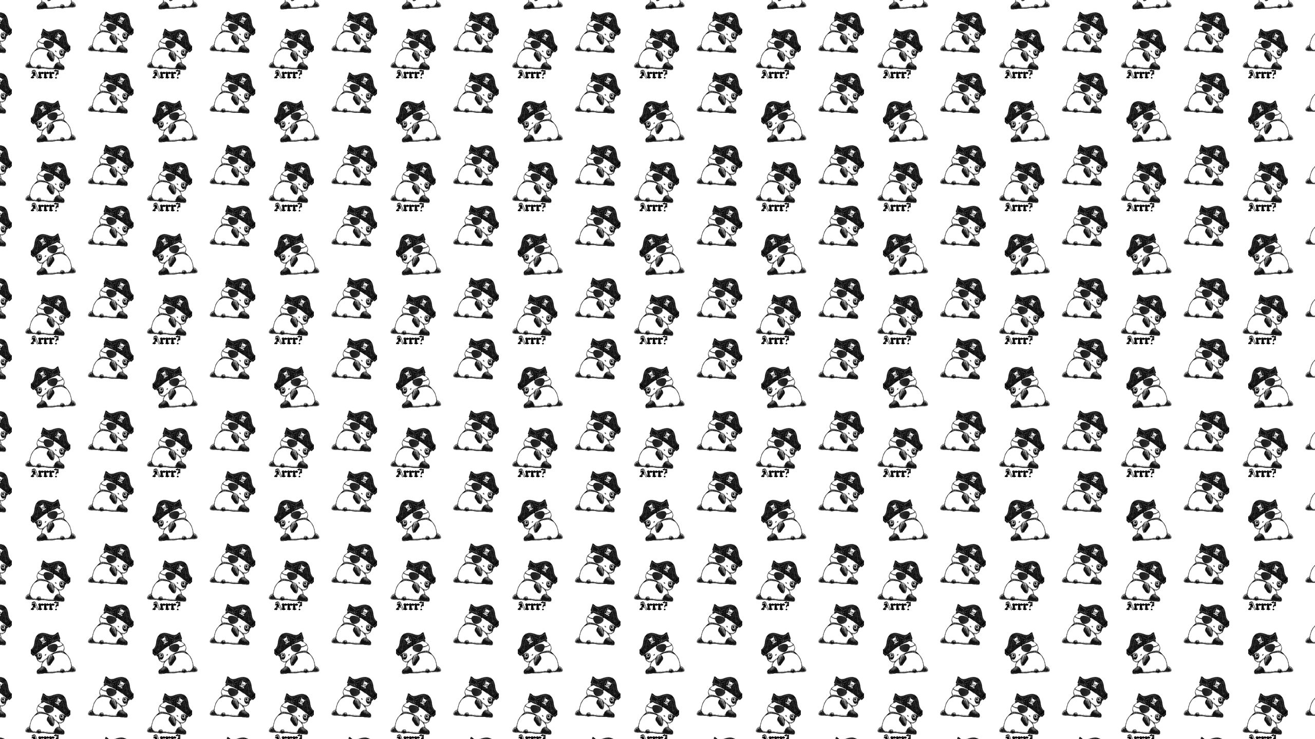 Pirate Panda Desktop Wallpaper