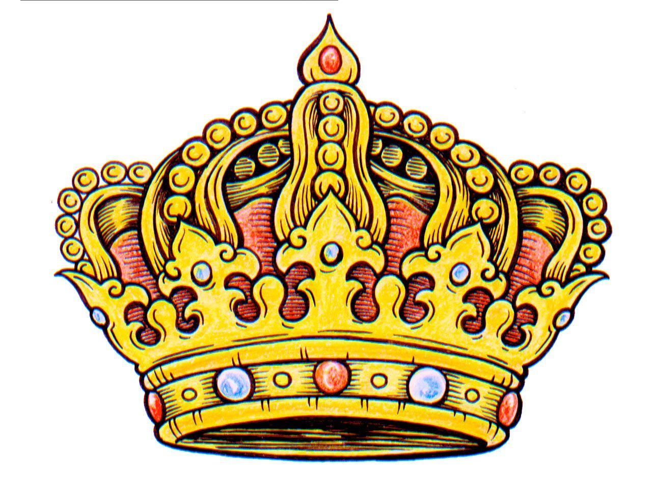 kings crown drawing color