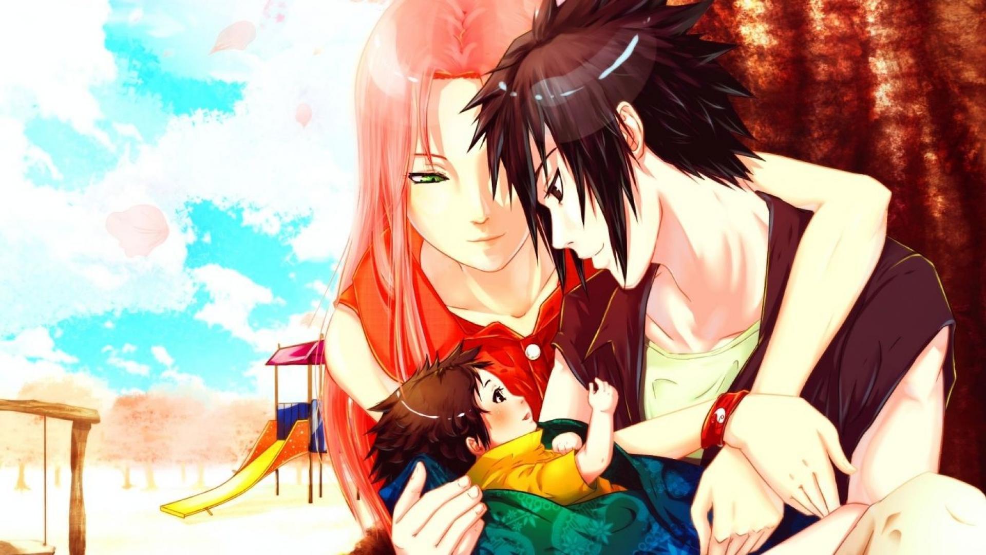 Sakura Sasuke HD Wallpaper. Anime Family, Sakura And Sasuke