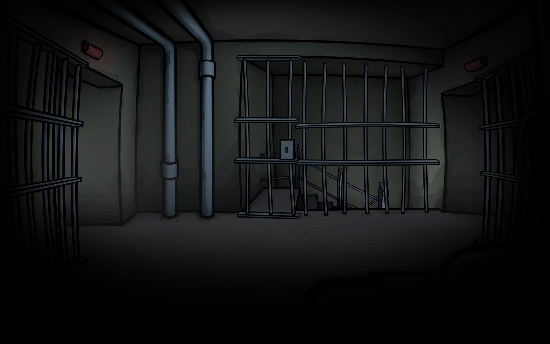 Randals Monday Background Jail.png. Steam Trading Cards