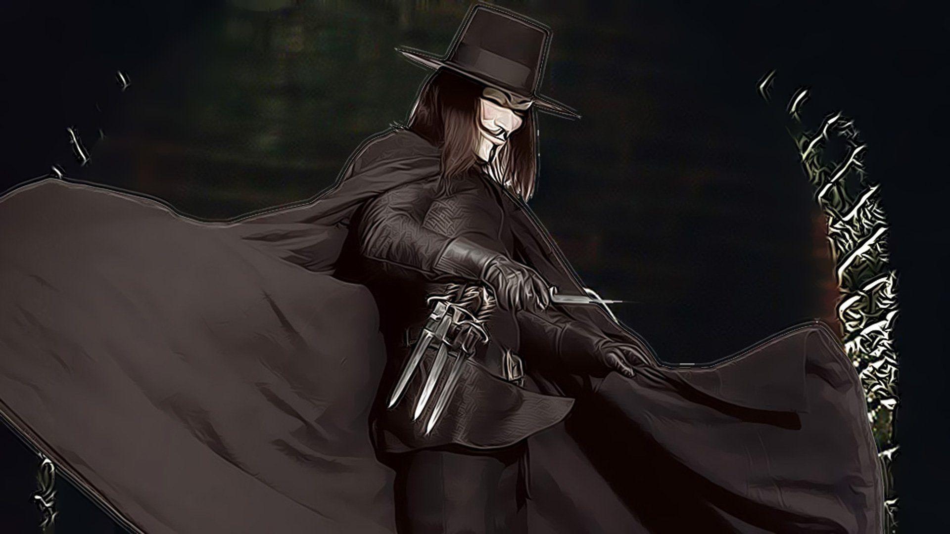 V For Vendetta Full HD Wallpaper and Background Imagex1080