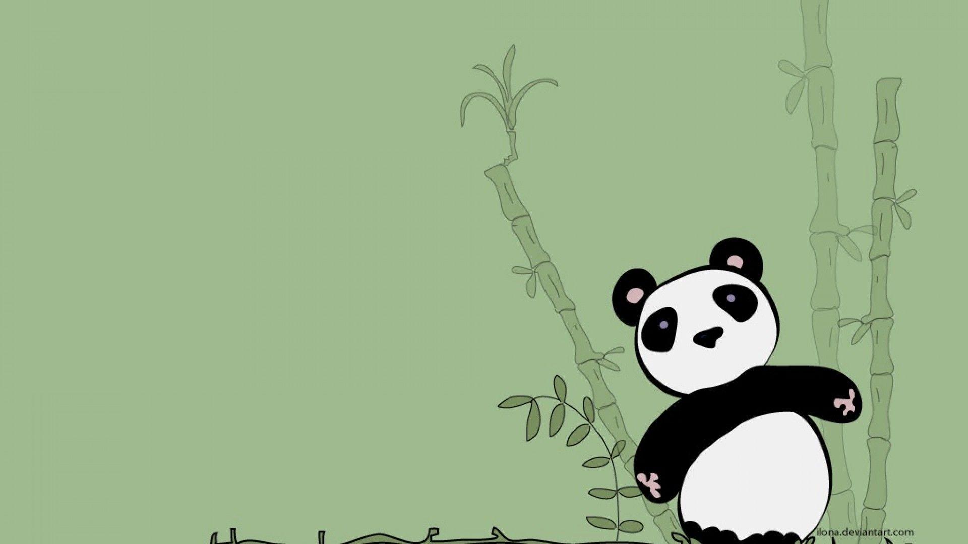 Cute Panda Background wallpaper