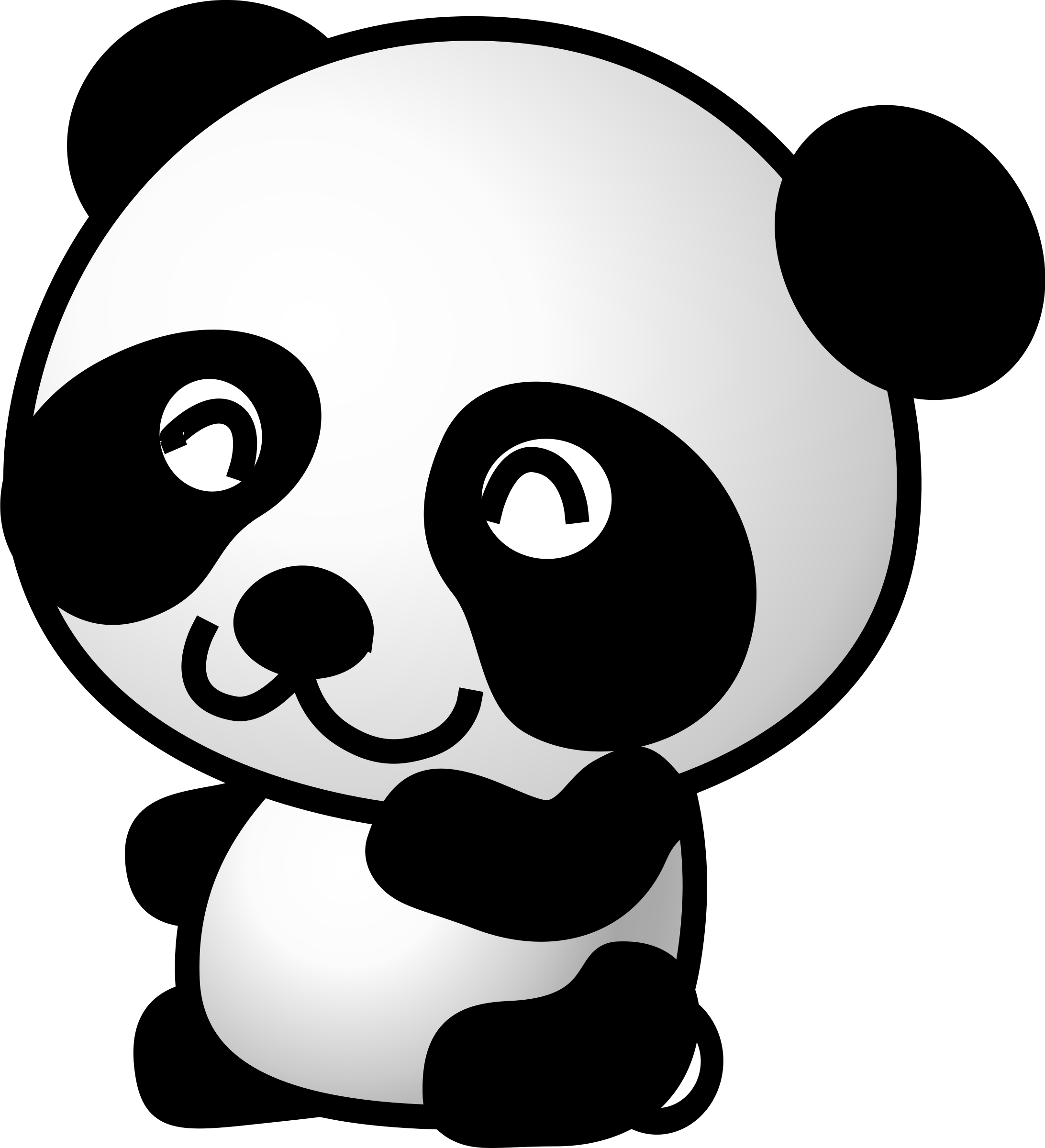panda clipart background