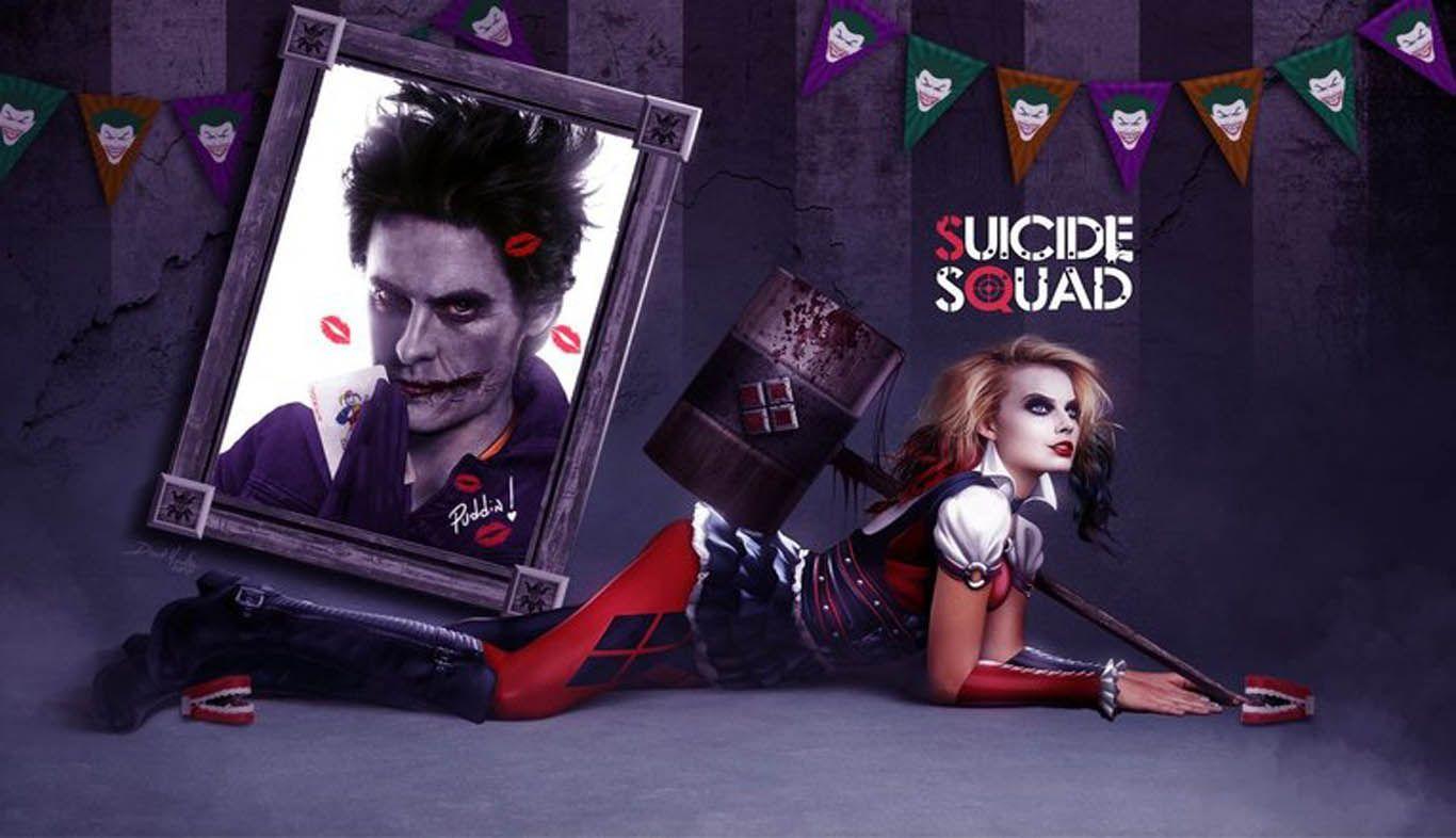 Suicide Squad Characters Harley Quinn Joker Wallpaper