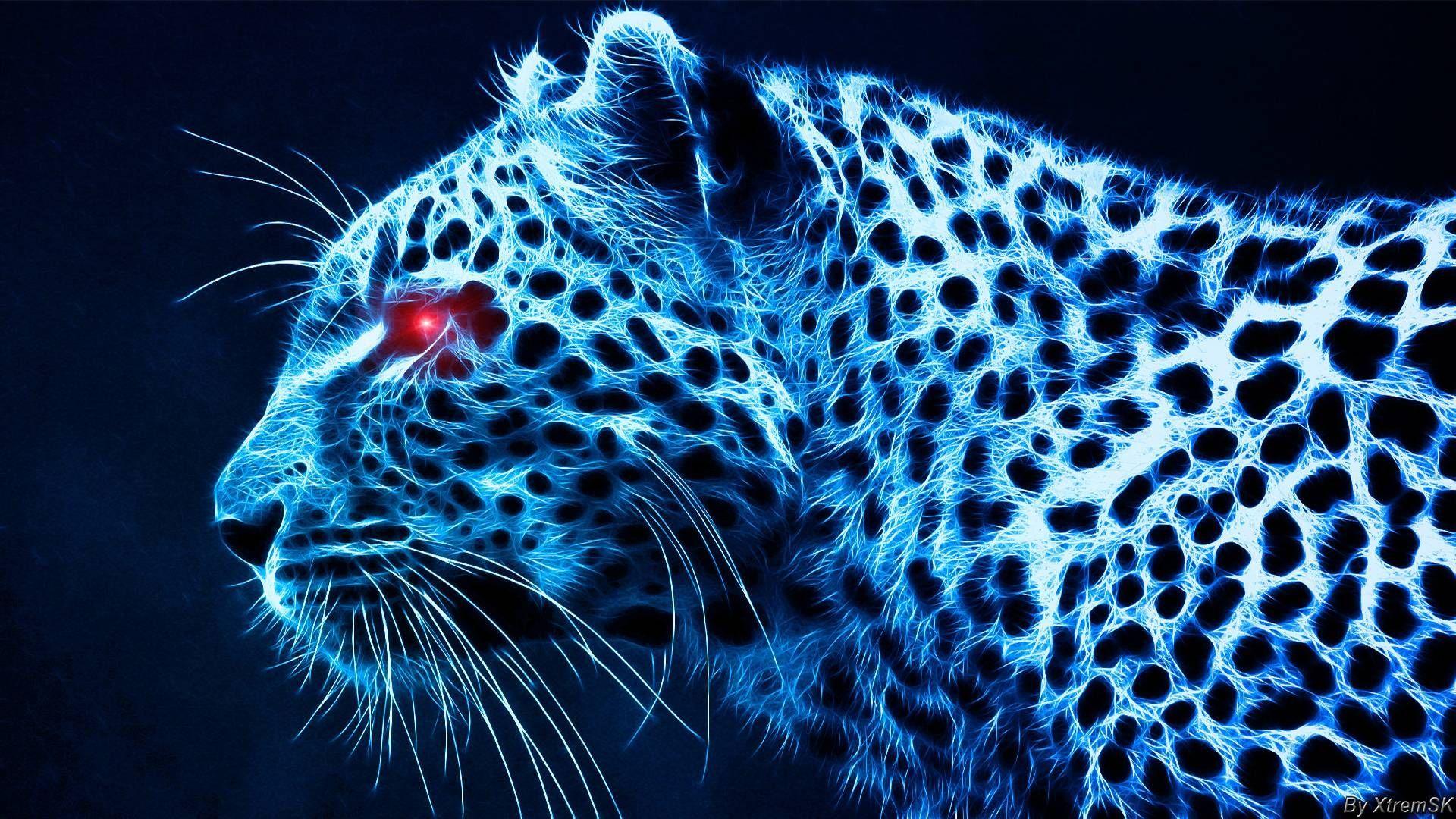 D HD Digital Leopard Desktop Wallpaper HDWallpaper. Tiger